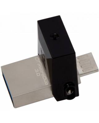 Флеш Диск Kingston 16Gb DataTraveler microDuo DTDUO3/16GB USB3.0 черный