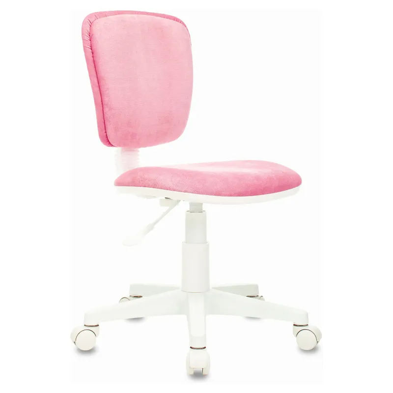 Кресло детское Бюрократ CH-W204NX розовый Velvet 36 крестов. пластик белый пластик белый главное фото