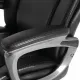 Кресло офисное  PREMIUM "Solid HD-005", НАГРУЗКА до 180 кг, рециклированная кожа, черное. Фото товара с разных ракурсов.