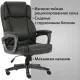 Кресло руководителя PREMIUM Favorite EX-577, пружинный блок, рециклированная кожа, серое. Фото товара с разных ракурсов.