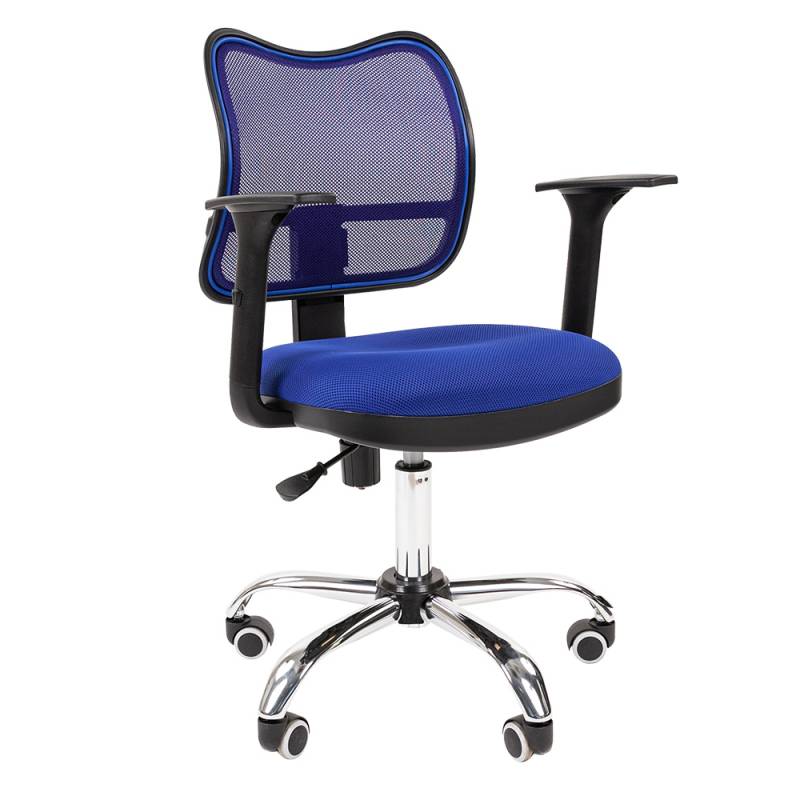 Офисное кресло Chairman 450 хром Россия СТ TW-10/TW-05 синий главное фото